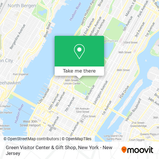 Mapa de Green Visitor Center & Gift Shop