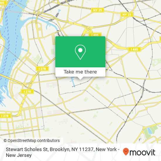 Stewart Scholes St, Brooklyn, NY 11237 map
