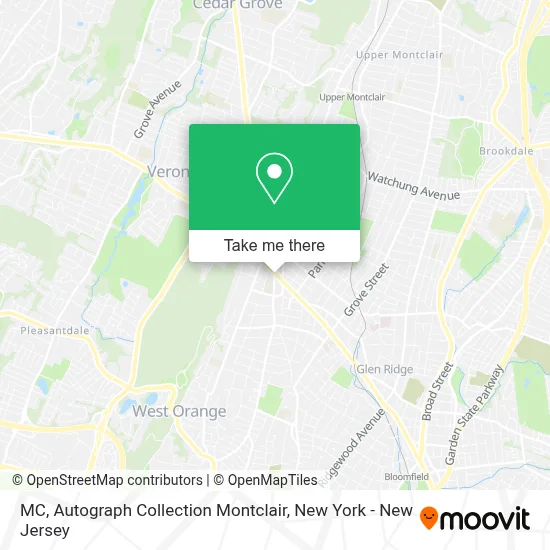 MC, Autograph Collection Montclair map