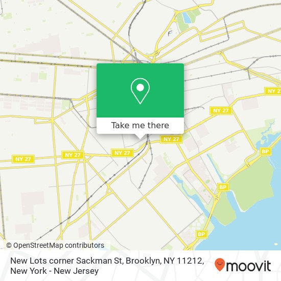 New Lots corner Sackman St, Brooklyn, NY 11212 map