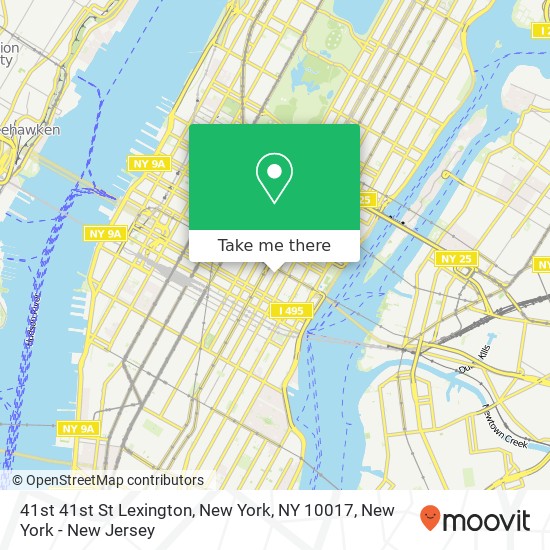 Mapa de 41st 41st St Lexington, New York, NY 10017