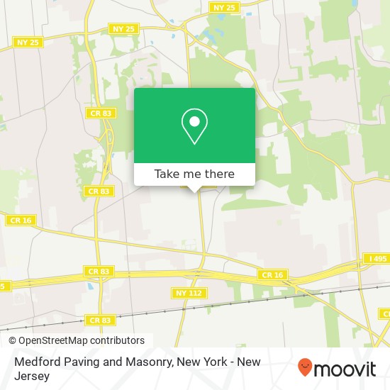 Medford Paving and Masonry map