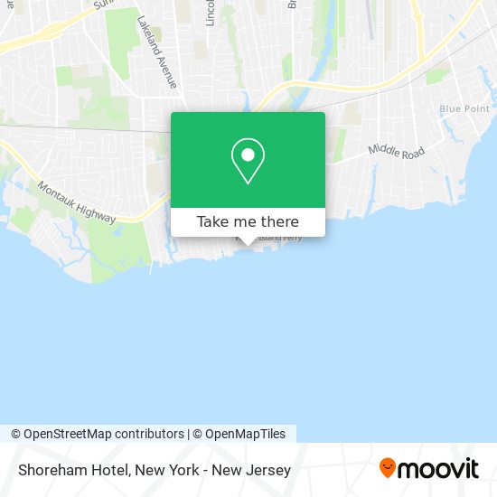 Shoreham Hotel map