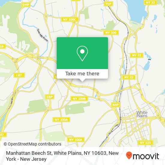 Manhattan Beech St, White Plains, NY 10603 map