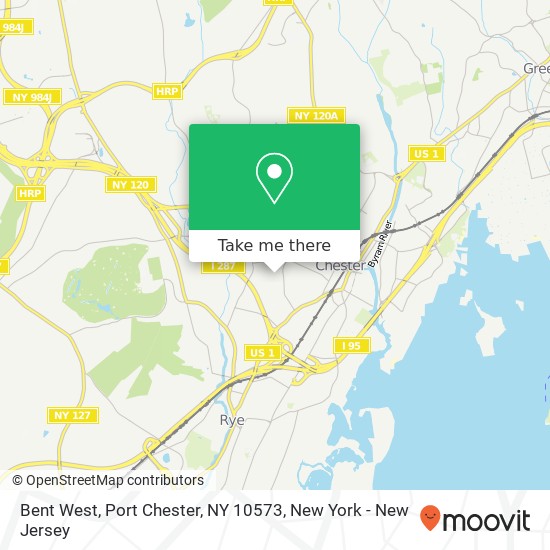 Mapa de Bent West, Port Chester, NY 10573