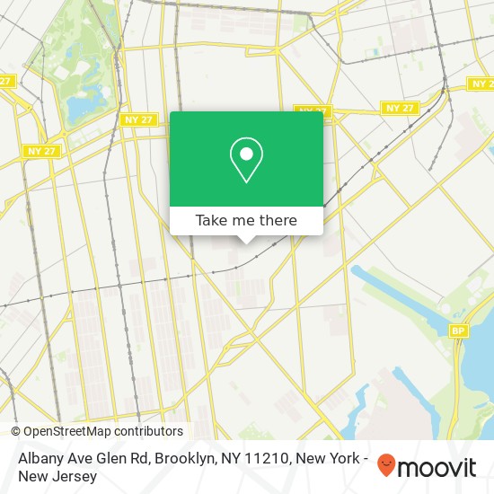 Albany Ave Glen Rd, Brooklyn, NY 11210 map