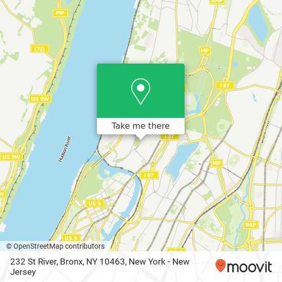 232 St River, Bronx, NY 10463 map