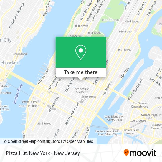 Pizza Hut map