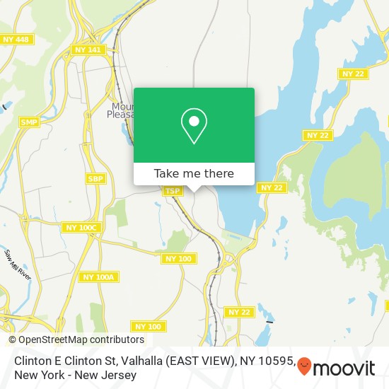 Mapa de Clinton E Clinton St, Valhalla (EAST VIEW), NY 10595
