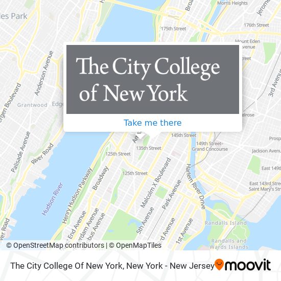 Mapa de The City College Of New York