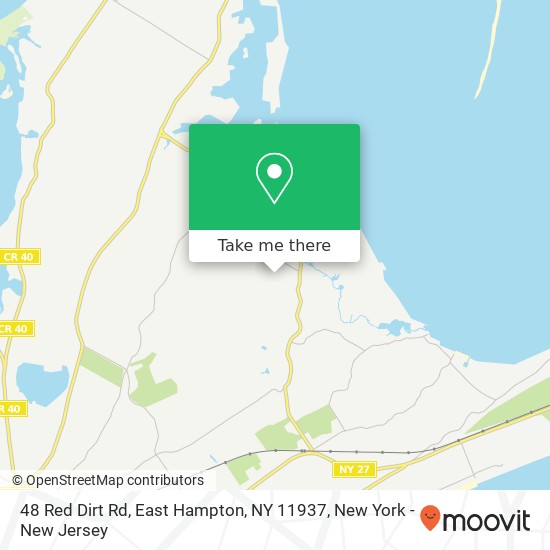 48 Red Dirt Rd, East Hampton, NY 11937 map