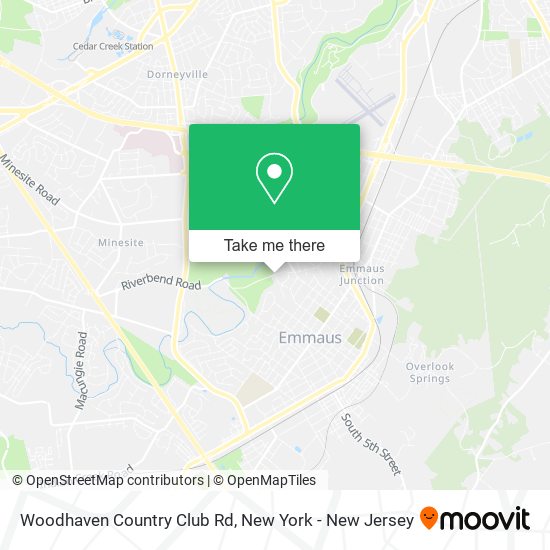 Woodhaven Country Club Rd map