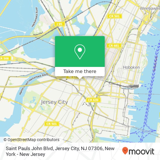 Saint Pauls John Blvd, Jersey City, NJ 07306 map