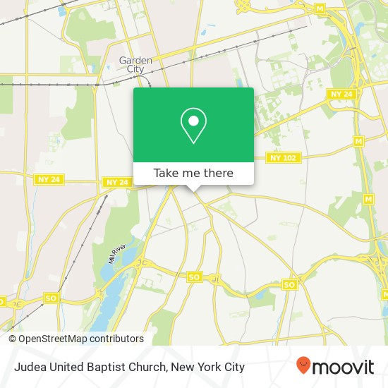 Judea United Baptist Church map