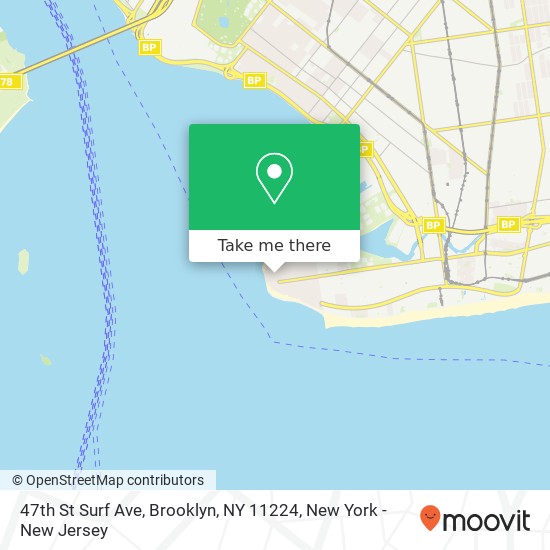 47th St Surf Ave, Brooklyn, NY 11224 map