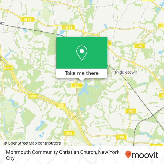 Monmouth Community Christian Church map