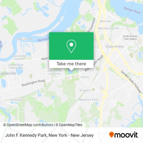 John F. Kennedy Park map