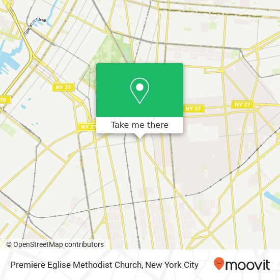 Mapa de Premiere Eglise Methodist Church