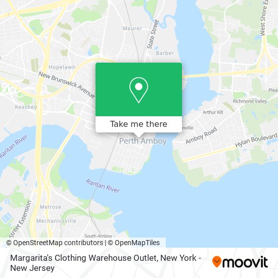 Mapa de Margarita's Clothing Warehouse Outlet