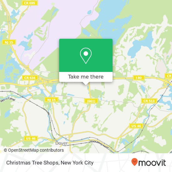 Christmas Tree Shops map