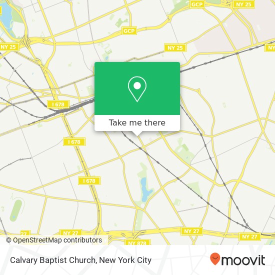 Calvary Baptist Church map