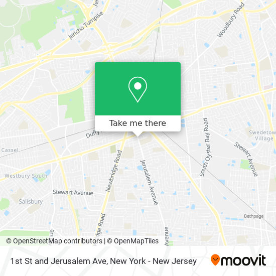 Mapa de 1st St and Jerusalem Ave