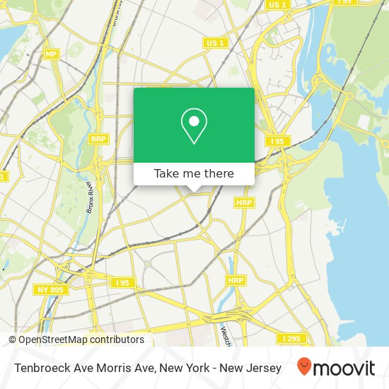 Mapa de Tenbroeck Ave Morris Ave