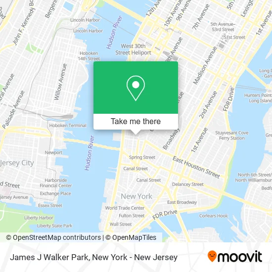 James J Walker Park map