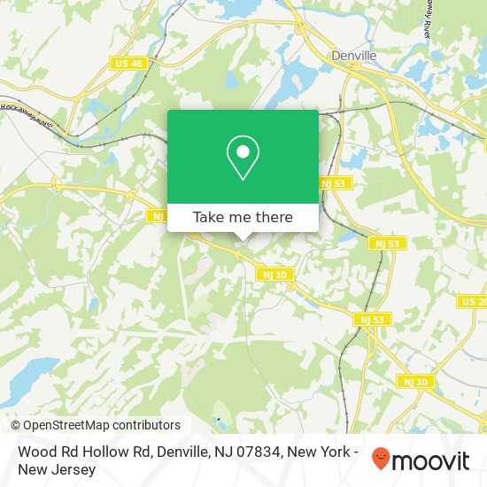 Wood Rd Hollow Rd, Denville, NJ 07834 map