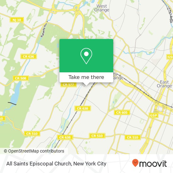 All Saints Episcopal Church map