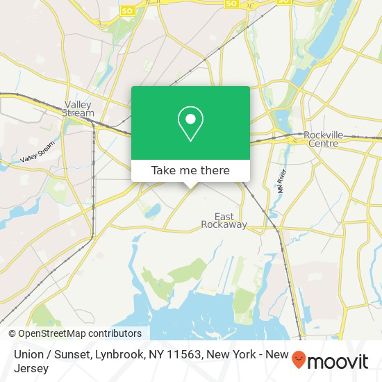Mapa de Union / Sunset, Lynbrook, NY 11563