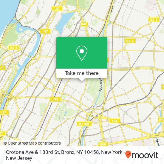 Crotona Ave & 183rd St, Bronx, NY 10458 map