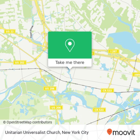 Unitarian Universalist Church map
