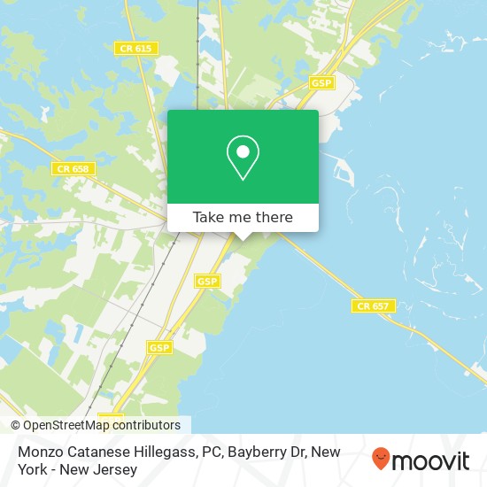 Monzo Catanese Hillegass, PC, Bayberry Dr map