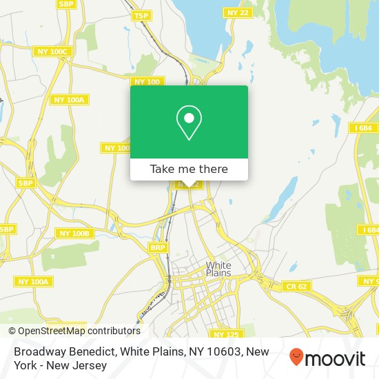 Mapa de Broadway Benedict, White Plains, NY 10603