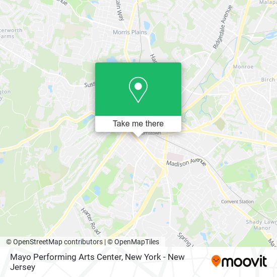 Mayo Performing Arts Center map