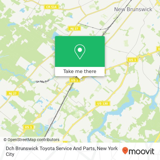 Mapa de Dch Brunswick Toyota Service And Parts