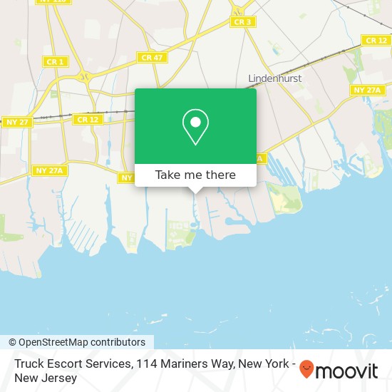 Truck Escort Services, 114 Mariners Way map