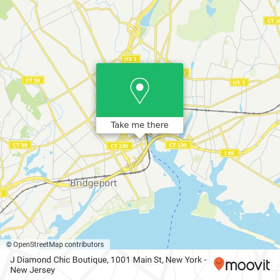 Mapa de J Diamond Chic Boutique, 1001 Main St