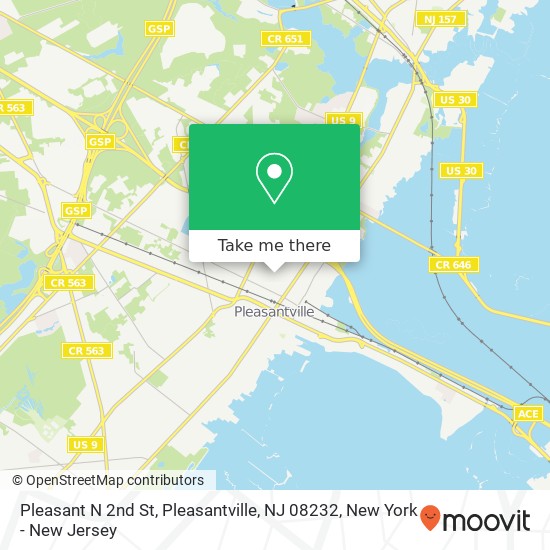 Mapa de Pleasant N 2nd St, Pleasantville, NJ 08232