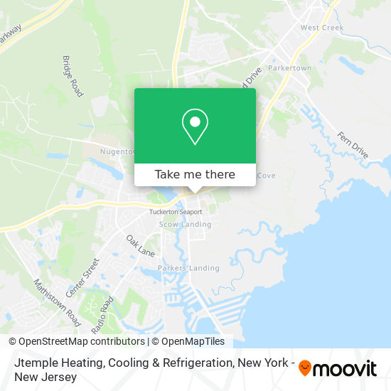 Mapa de Jtemple Heating, Cooling & Refrigeration