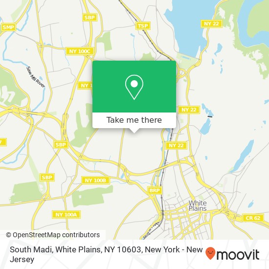 Mapa de South Madi, White Plains, NY 10603