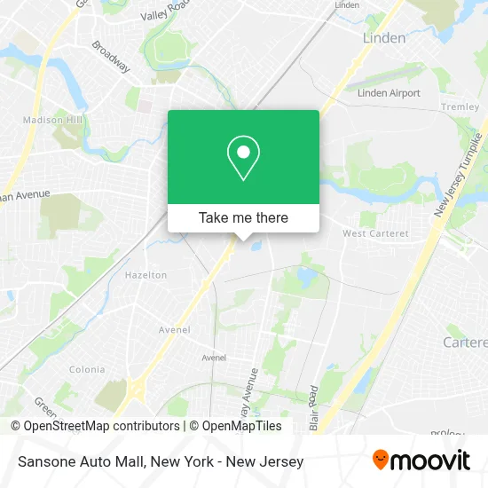 Sansone Auto Mall map