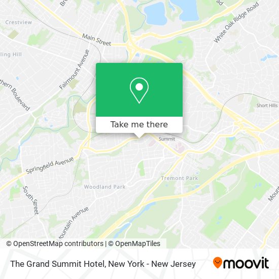 The Grand Summit Hotel map