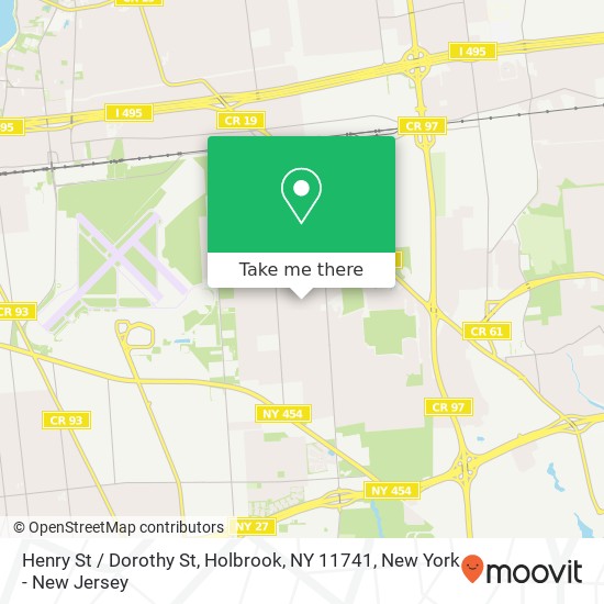 Mapa de Henry St / Dorothy St, Holbrook, NY 11741