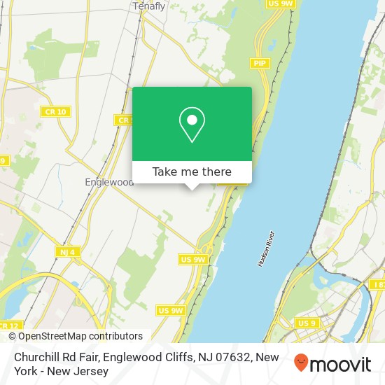 Mapa de Churchill Rd Fair, Englewood Cliffs, NJ 07632