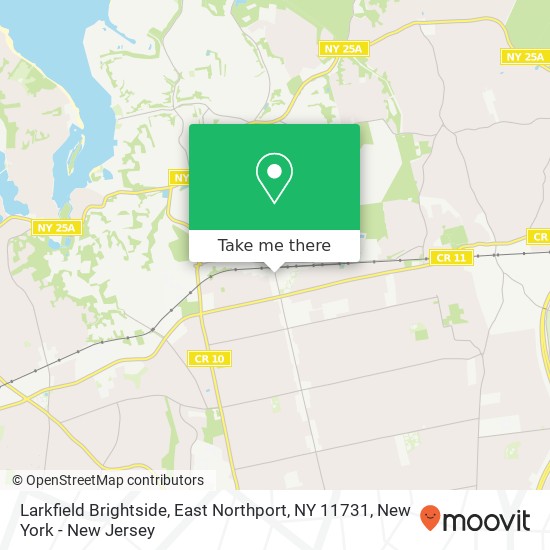 Mapa de Larkfield Brightside, East Northport, NY 11731