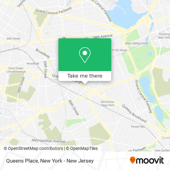 Queens Place map