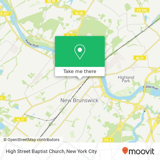 High Street Baptist Church map