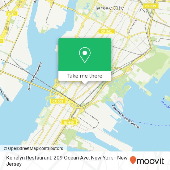 Mapa de Keirelyn Restaurant, 209 Ocean Ave